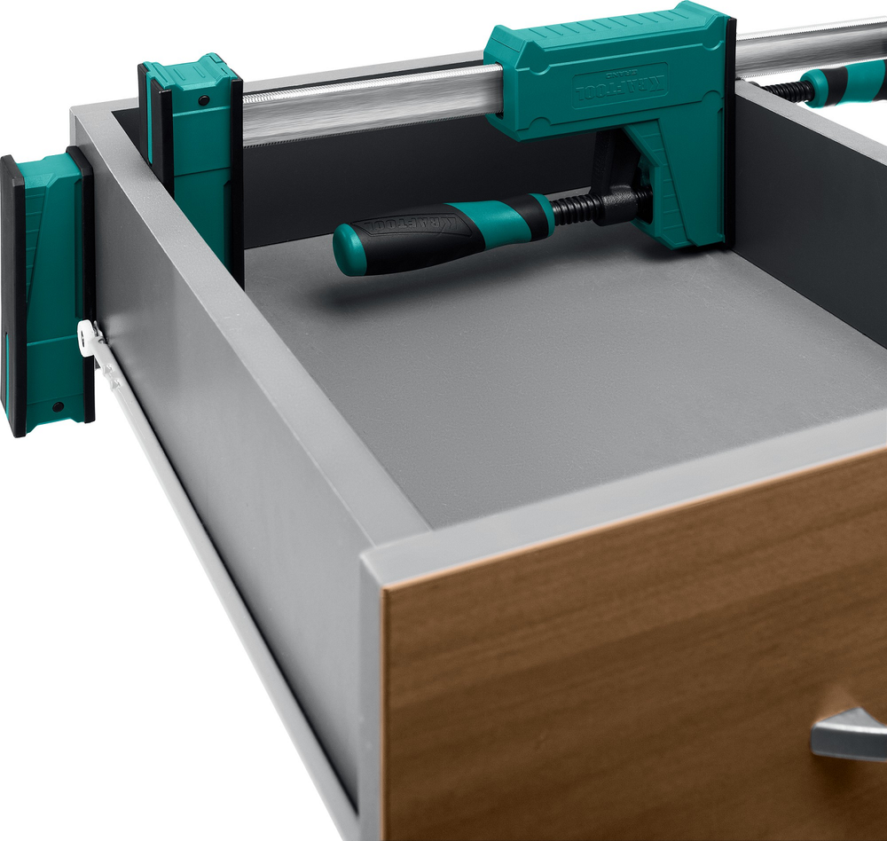 Новинка! Струбцина корпусная KRAFTOOL GRAND-600/750 мм, сжатие / распор, 600 кгс, глубина зажима 95 мм 32240-60