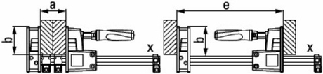 АКЦИЯ 2025! Корпусная струбцина BESSEY REVO 1250 / 95, усилие 8 кН BE-KRE125-2K