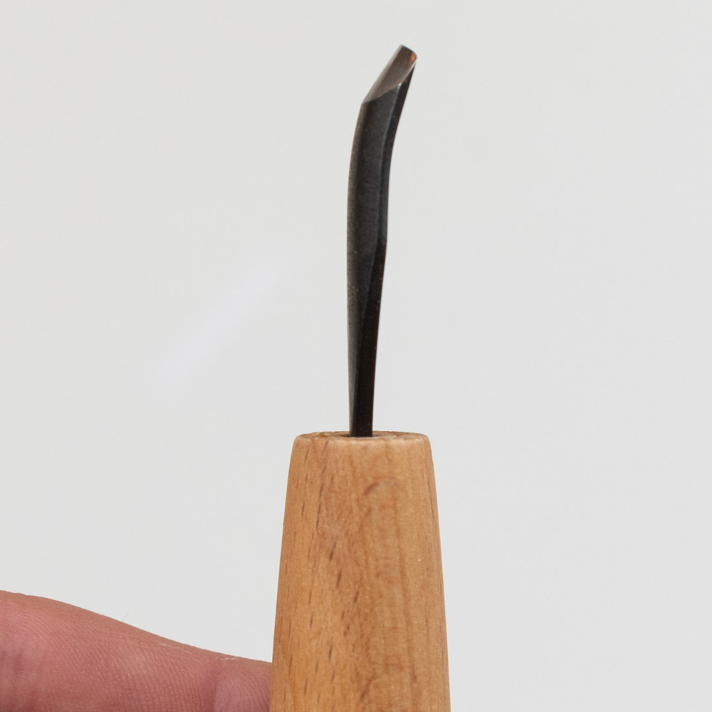 Новинка! Стамеска японская для резьбы по дереву Miki Tool Seigen N 10, полукруглая РК, изогнутый клинок 12 мм М00019867