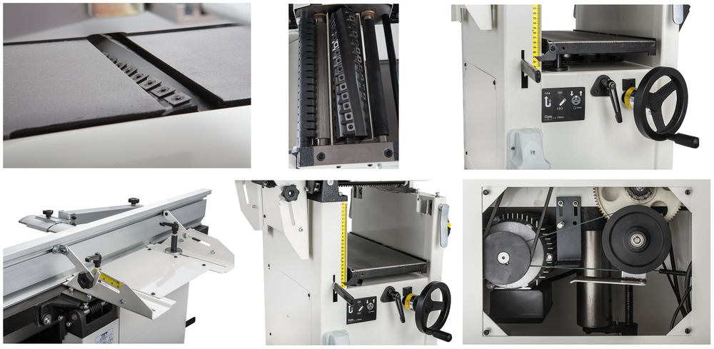 Новинка! Фуговально - рейсмусовый станок JET JPT-260HH 2,7 кВт, 220 В, с валом Helical, комбинированный JR021