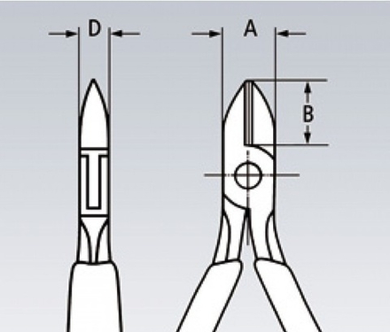 Бокорезы электромеханика 125 мм, пружина, фосфатированные, 2-комп ручки KNIPEX KN-7612125