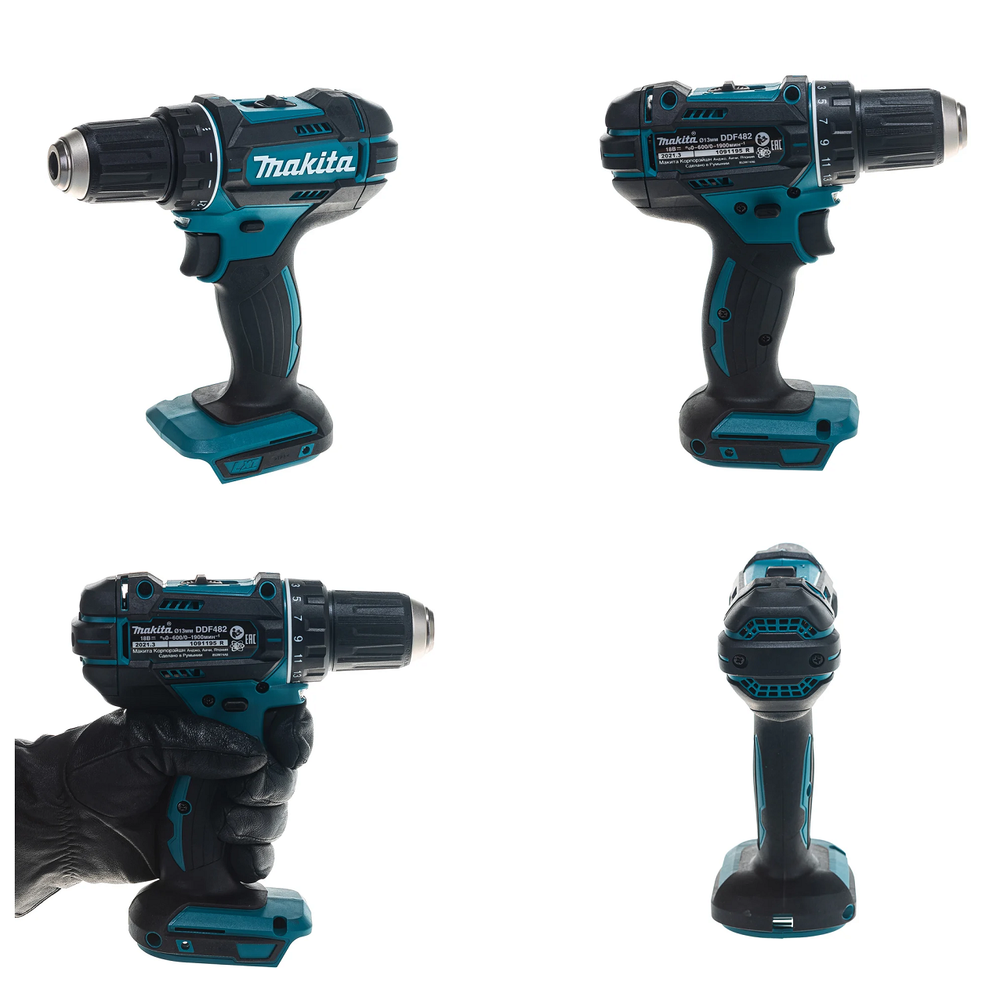 Новинка! Аккумуляторная дрель - шуруповерт высокоскоростная Makita LXT 18 В, Max D сверления металл 13 мм, дерево 38 мм DDF482Z
