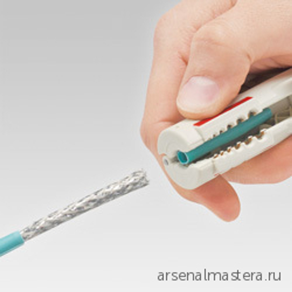 Стриппер 125 мм для дата-кабелей CAT5/6/7, UTP/STP 4.5 - 10 мм, 0.2 / 0.3 / 0.8 / 1.5 / 2.5 / 4 мм2, SB KNIPEX KN-1665125SB