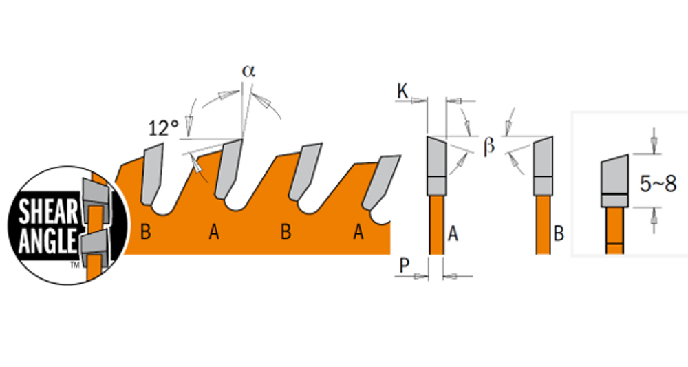 ХИТ! Пильный диск 216 x 30 x 1,8 / 1,2 - 5 градусов 10 градусов ATB + 8 градусов SHEAR Z 64 универсальный, тонкий пропил CMT 273.216.64M