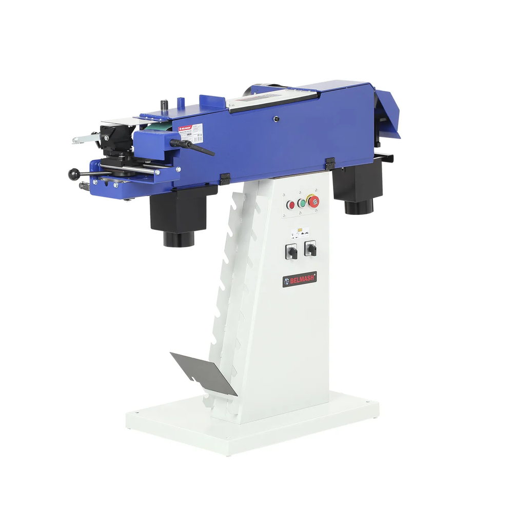 АКЦИЯ ЧЕРНАЯ ПЯТНИЦА! Станок шлифовальный ленточный по металлу BELMASH BSM-794PK/400, 2,5 кВт 380В для шлифования металлических деталей. Шлифовальная лента 2000 х 98,5 мм S321A