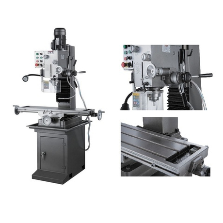 Профессиональный фрезерно - сверлильный станок настольный 1,1 кВт 400 В JMD-45L Jet 50000856T