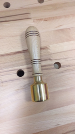 ХИТ! Киянка латунная / Молоток резчицкий 500 г рукоятка из бука Woodwork 852002W