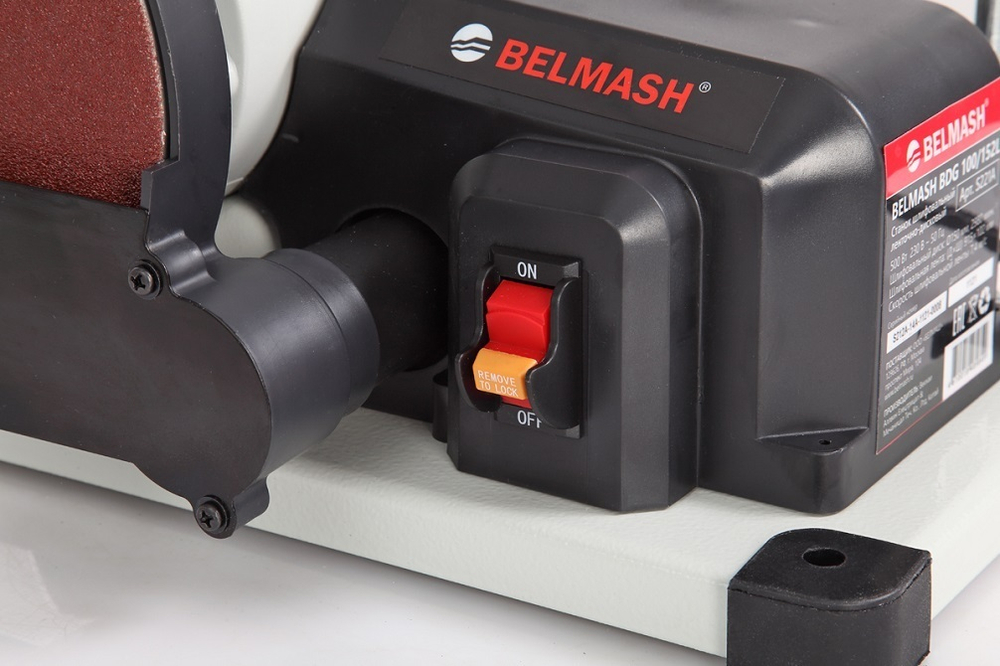 ХИТ! Станок шлифовальный ленточно - дисковый 500 Вт 230 В BELMASH BDG 100/152L S221A