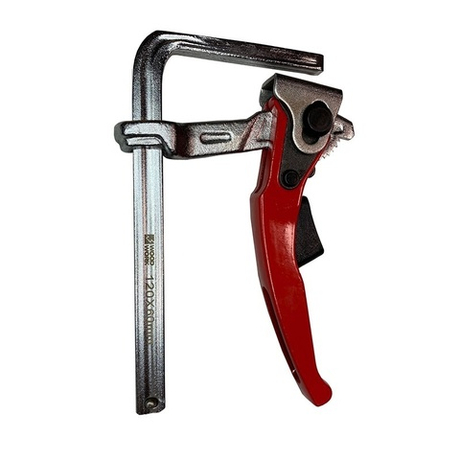 ХИТ! Струбцина кованная F-тип 120 х 60 мм c рычажной рукояткой для установки в Т-паз Woodwork RTC-1260