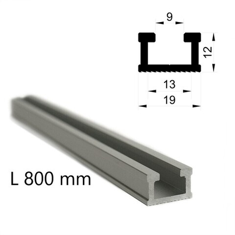 ХИТ! Профиль - шина алюминиевая Woodwork TR19 19 х 12 мм длина 0,8 м TR19.080