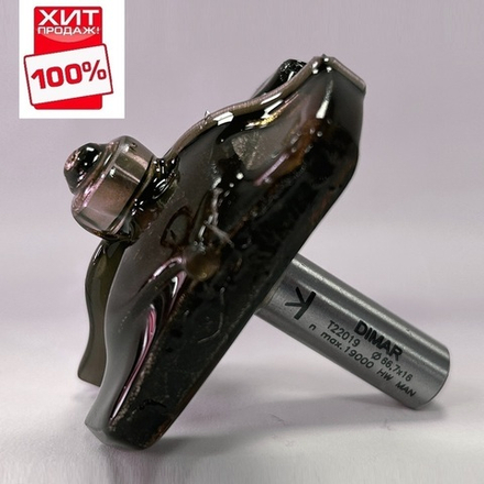ХИТ! Фреза филенка волна R 19 D 66,7 B 16 L 76,1 подшипник Хвостовик 12 WP WoodPecker DIMAR T22019