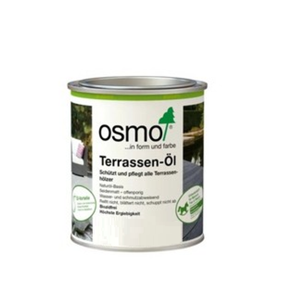 Новинка! Масло для террас и садовой мебели OSMO Terrassen-Öle 028 Сигнальный черный 0,22 л для наружных работ 028001
