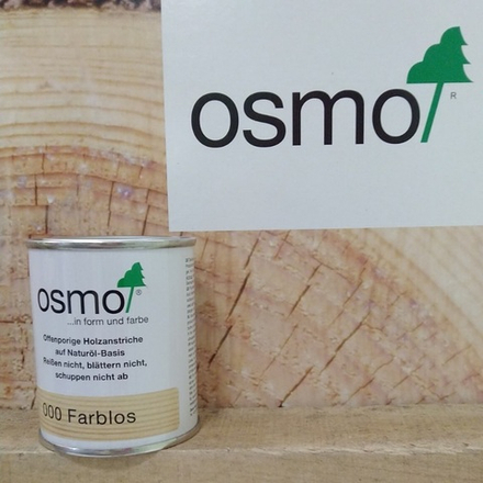 РАСПРОДАЖА! Прозрачная лазурь Osmo 000 шелковисто - матовая 0,125 л многофункциональное покрытие для древесины для наружных работ Klar-Ol Lasur Osmo-000-0,125 11600011