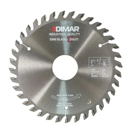 Диск пильный подрезной Dimar D 200 x 45 x 4,8 - 6,0 Z36 двойной ресурс_MOQ_S 9560261M