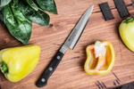 Нож японский Кухонный Универсальный FujiCut Нож Fuji Cutlery Длина лезвия 130 мм Сталь Mo-V заточка 6000 Tojiro FC-1660