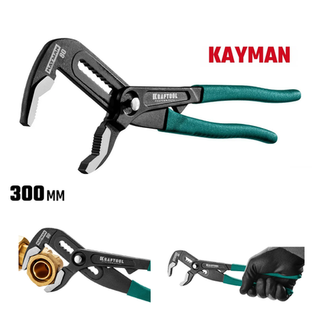Новинка! Переставные клещи KRAFTOOL Kayman 300 мм, с быстрой регулировкой 22353-30