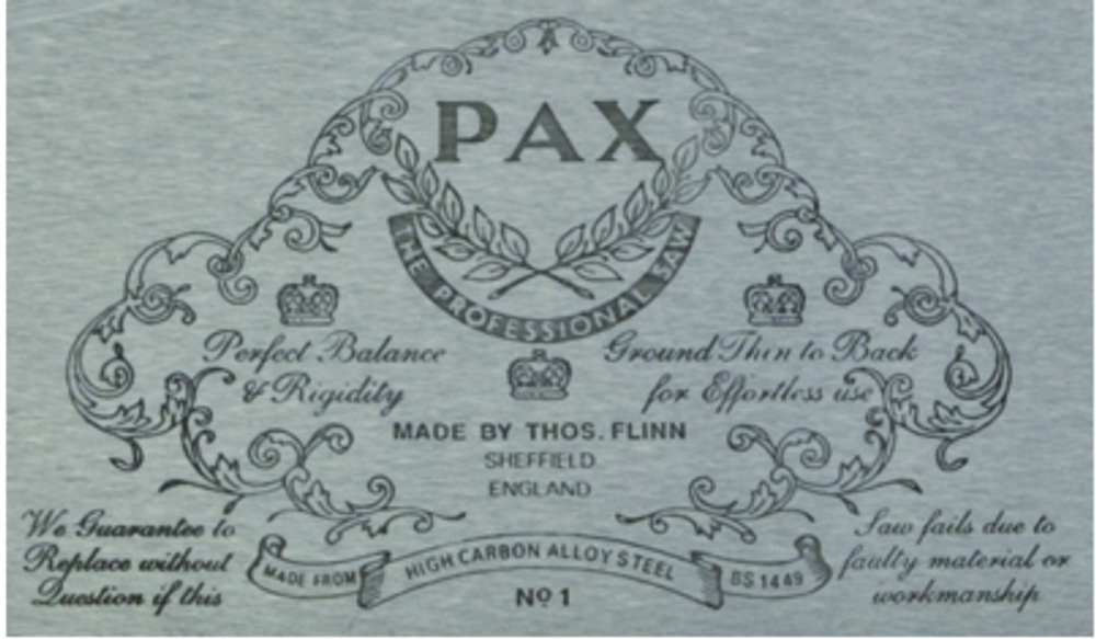 Пила столярная обушковая Pax Reversible Gents Saw 254мм (10дюйм) 15 tpi с переставной рукоятью Thomas Flinn PAX REVERSIBLE М00005121