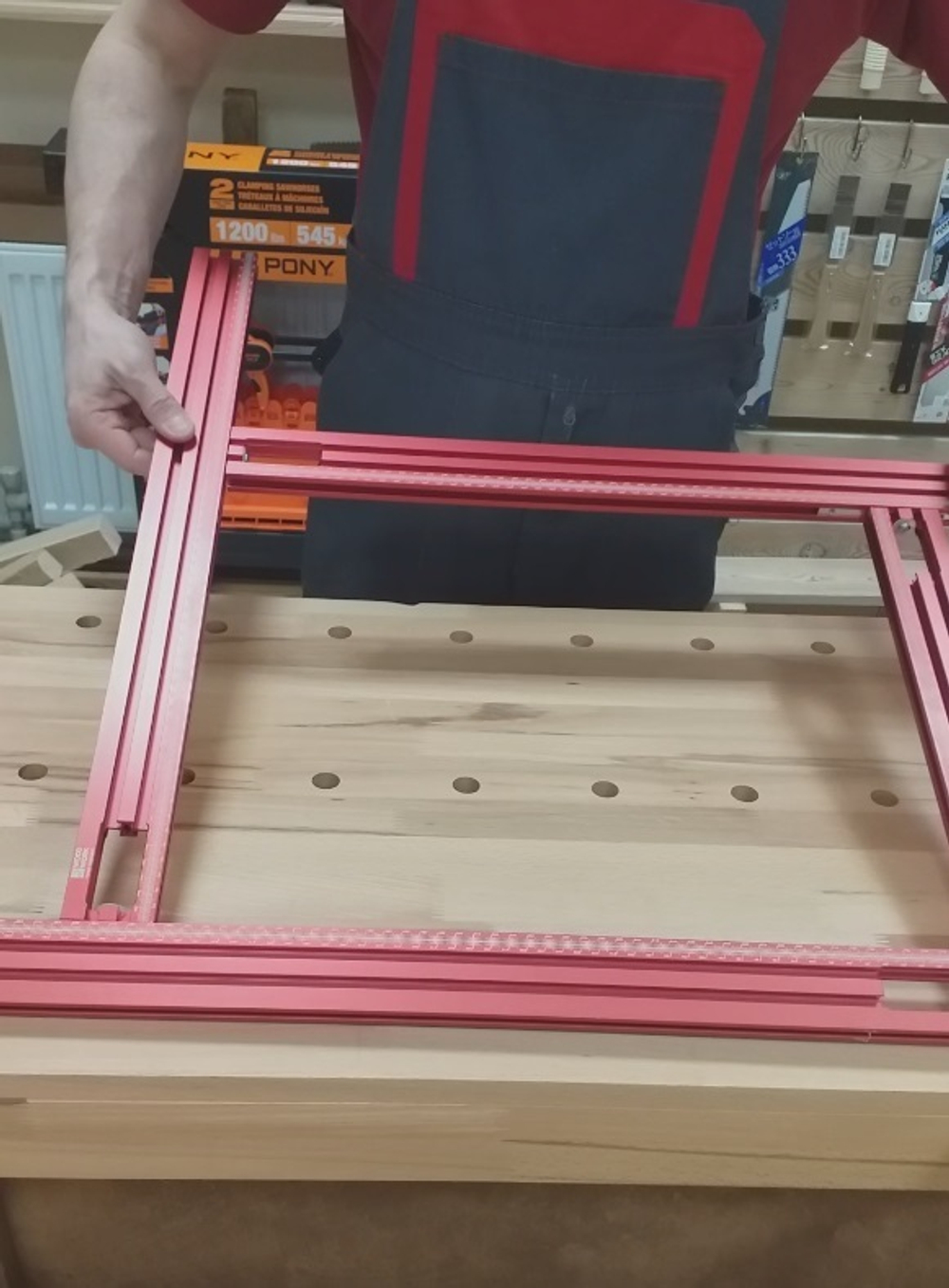Шаблон регулируемый для фрезерования 2 х 600 мм  2 х 800 мм Woodwork TR50-6080