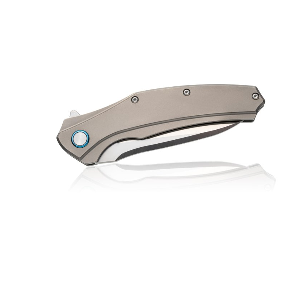 Новинка! Нож японский складной Tojiro Hatamoto, сталь VG-10, 1000 грит, рукоять титановый сплав, клинок 92 мм HFK-2436