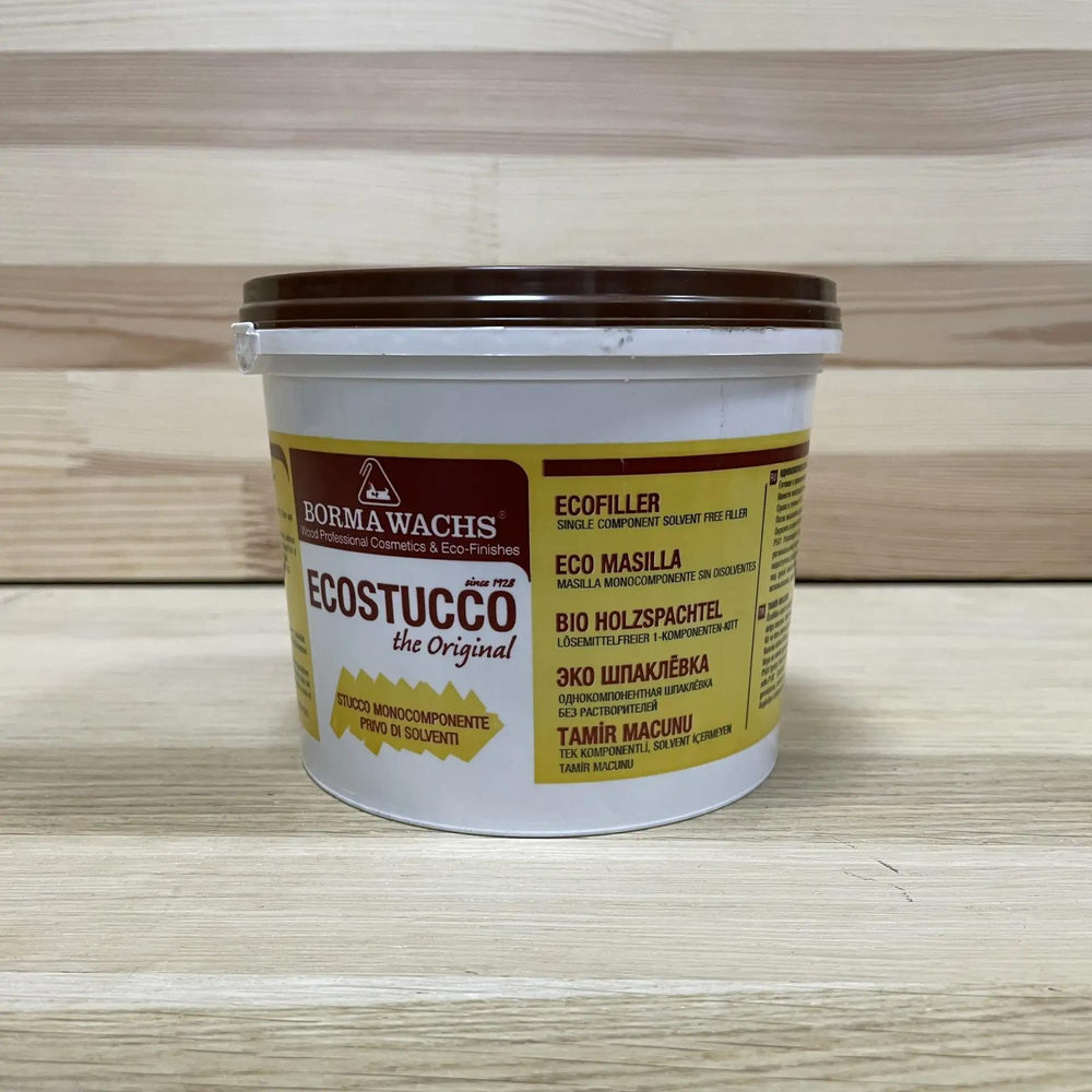 Новинка! Шпаклевка водная Borma Ecostucco 1 кг цвет 52 темный дуб для внутренних работ 1550RS