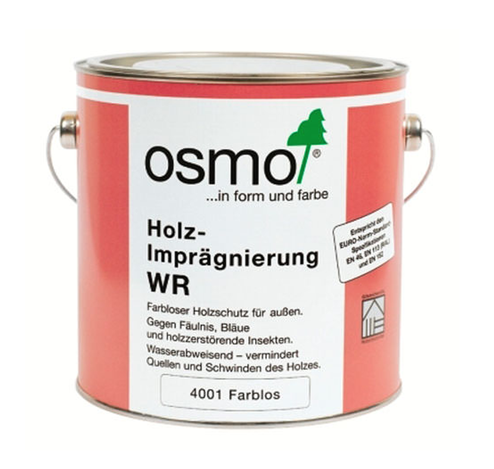 ХИТ! Защитная грунтовка для древесины для наружных работ Osmo 4001 антисептик 0,75 л Holz-Impragnierung WR Osmo-4001-0,75 13800001