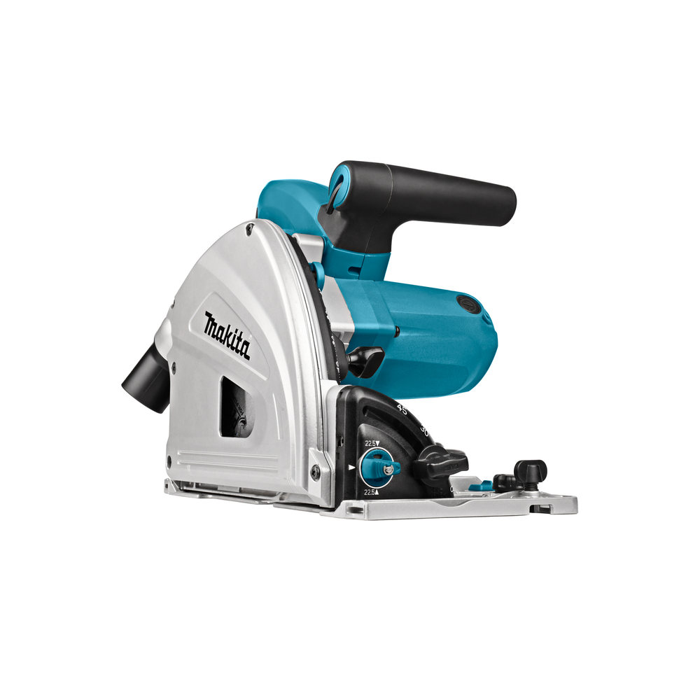 СУПЕР ЦЕНЫ! Пила дисковая погружная Makita SP 6000 J 1,3кВт, 220В, 2000-5200 об/мин, диск 165 / 20 мм, глубина пропила под углом 90° 56 мм, в кейсе SP6000J
