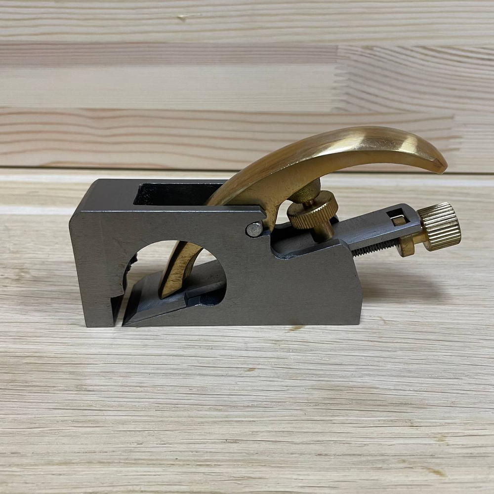 ХИТ! Рубанок зензубель N211 100 мм лезвие 28 мм GOLDRATIO М00023180