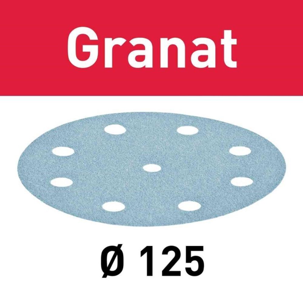 Комплект 50 шт Материал шлифовальный FESTOOL Granat P 1500 STF D 125 / 90 GR 50X 497182