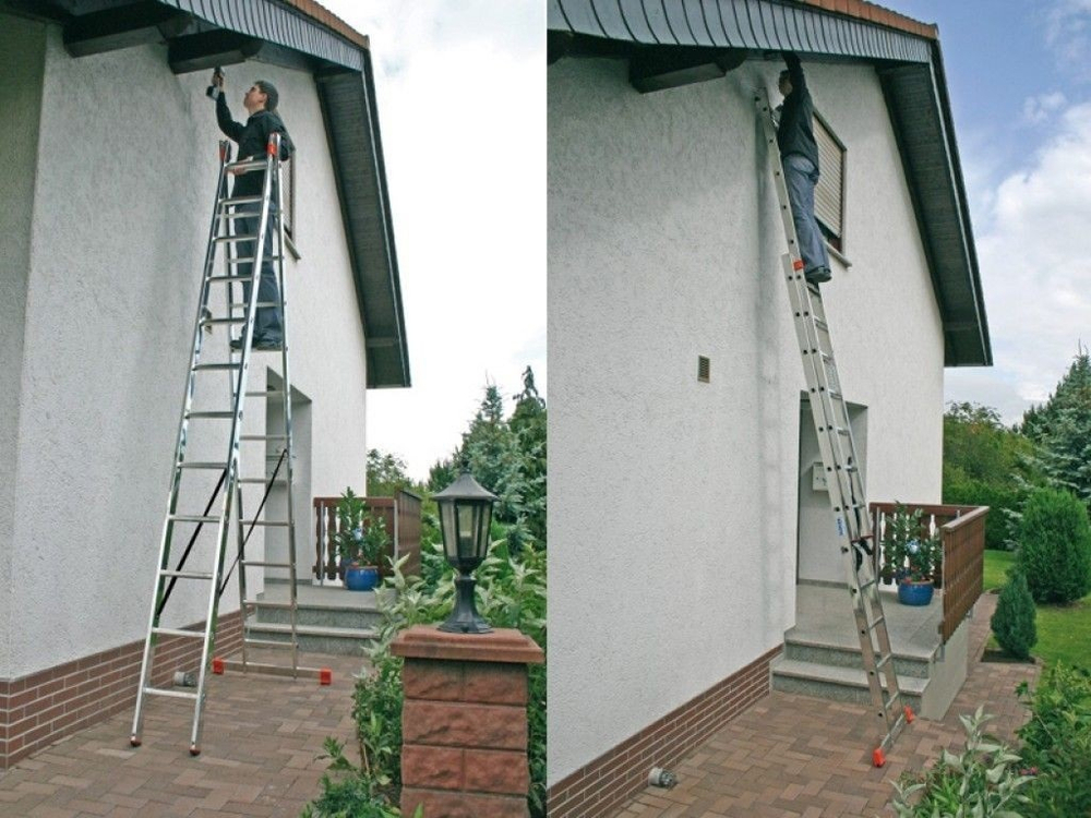 Двухсекционная универсальная лестница KRAUSE MONTO DUBILO 2 х 9 129475