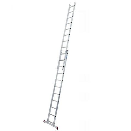Новинка! Двухсекционная выдвижная лестница алюминиевая с траверсой CORDA 2 х 11 KRAUSE 032195