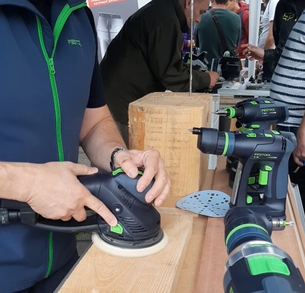 ХИТ! Эксцентриковая шлифовальная машинка с редуктором FESTOOL ROTEX RO 150 FEQ-Plus для грубого, тонкого шлифования и полирования в систейнере Systainer SYS3 M 237 576017