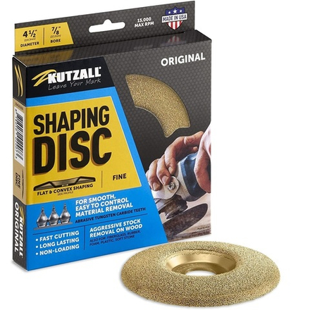 Диск шлифовальный Dish Wheel плоский золотой fine original D 115 мм посадка 22 мм Kutzall М00017648