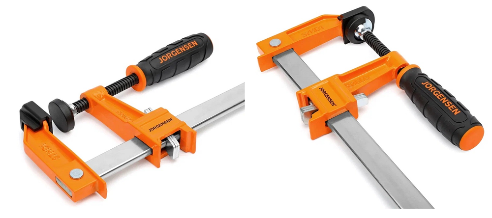 Новинка! Струбцина стальная PONY JORGENSEN F-образная Heavy Duty 75 / 450 мм 3718-HD