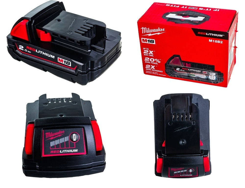 Новинка! Аккумулятор M18 B2 2.0 АЧ MILWAUKEE 4932430062