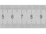 Линейка стальная 500 х 30 х 1 мм шкала 1 мм Kinex 1023