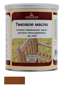 Масло тиковое (тара 1 л) цвет 12057 (махагон) для внутренних и наружных работ Borma EN0361-M12057