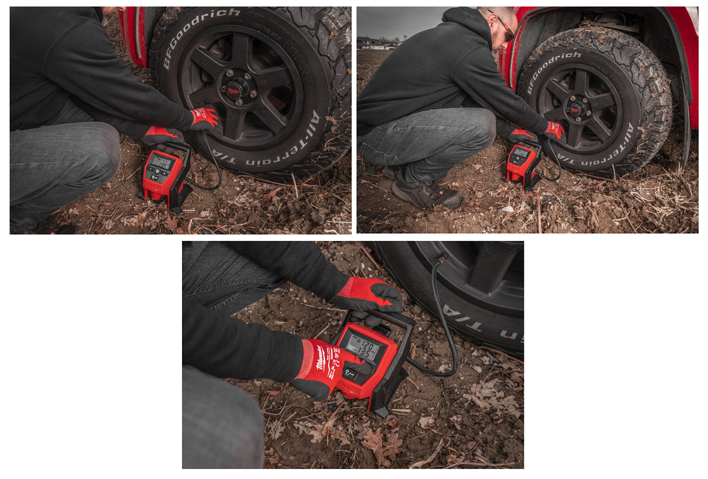 Легкий старт: Аккумуляторный компрессор Milwaukee M12 BI-0 для быстрого накачивания автомобильных, легких грузовиков и других компактных шин 4933464124