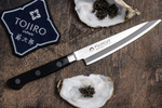 Нож японский Кухонный Универсальный FujiCut Нож Fuji Cutlery Длина лезвия 130 мм Сталь Mo-V заточка 6000 Tojiro FC-1660