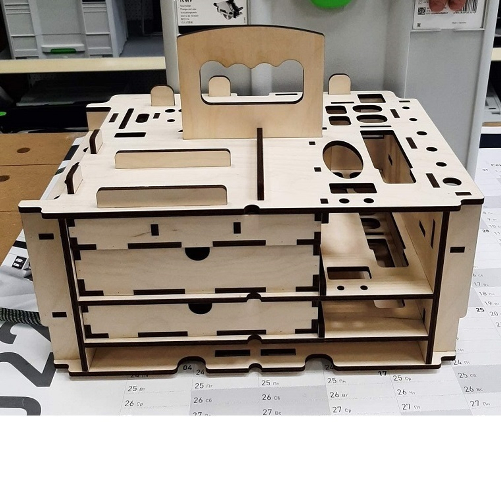 Вкладыш органайзер деревянный (подходит для систейнера Festool  SYS3 M 337) ArMa-18