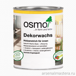 Прозрачная краска на основе масел и воска Osmo 3101 Бесцветное 0,75 л Dekorwachs Transparent для внутренних работ Osmo-3101-0.75 10100002