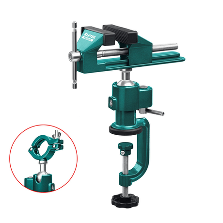 Новинка! Тиски шарнирно - поворотные KRAFTOOL Precision 75 мм, закрепление детали сложной формы под любым углом 32711-75