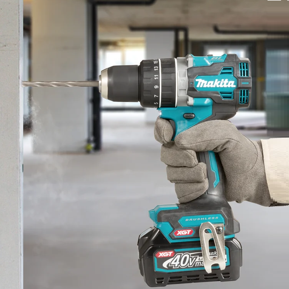 Новинка! Аккумуляторная ударная дрель - шуруповерт ударная Makita BL XPT, XGT 40В, Max D сверления металл 13 мм, дерево 38 мм HP002GZ