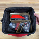 УДОБНЫЙ КОМПЛЕКТ! M18 BOS125-502B Аккумуляторная шлифовальная машина BOS125-0 плюс 2 аккумулятора B5 5.0 Ач и зарядное устройство M12-18 C в сумке MILWAUKEE 4933464229