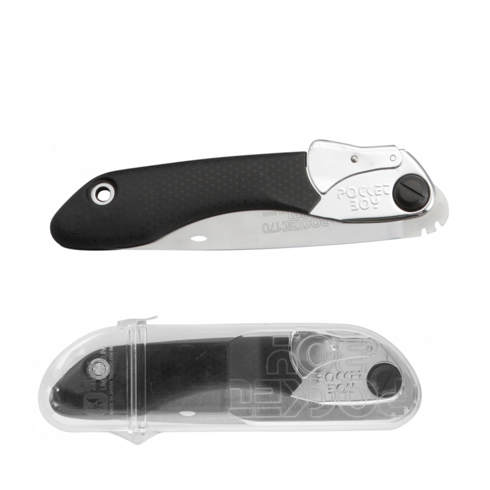 Новинка! Пила японская универсальная складная, пила - ножовка Silky Pocketboy 170-10, 10 зубьев на 30 мм, 8,5 TPI черная KSI534017 М00002544