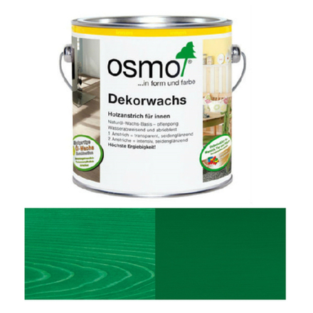 Масло цветное интенсив Osmo 3131 Зеленое 0,375 л Dekorwachs Intensive Tone для внутренних работ Osmo-3131-0,375 10100842