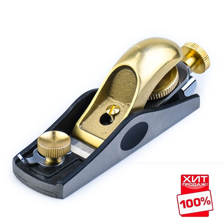 ОСЕННИЕ ЦЕНЫ ХИТ! Рубанок GOLDRATIO N 60 1/2, длина 150 мм лезвие 35 мм Low Angle Adjustable Mouth Block Plane для работы по торцам или сложным породам древесины М00023900