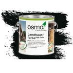 ХИТ! Непрозрачная краска для наружных работ Osmo 2703 cеро-чёрная 2,5 л Landhausfarbe Osmo-2703-2.5 11400014
