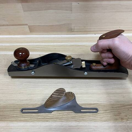 Рубанок торцовочный N 62 Low Angle Jack Plane сталь, ширина ножа 50 мм, длина подошвы 350 мм с боковой рукоятью GOLDRATIO М00023532