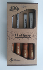 ХИТ! Набор из 4 столярных стамесок NAREX PREMIUM в картонной коробке 6, 12, 20, 26 мм 863201