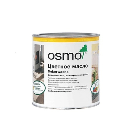 Новинка! Цветное масло Dekorwachs Transparent Tone для внутренних работ 3168 Дуб Антик 0,22 л OSMO 10100263_2